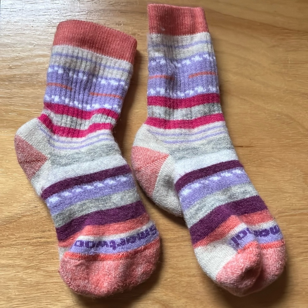 Smartwool Kids full cushion margarita crew socks GUC
